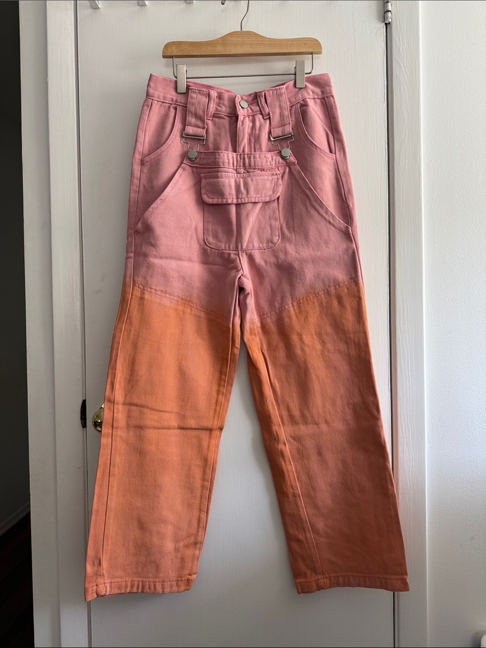 Cider Two-Tone Pink to Orange Straight Leg Jeans